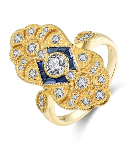 SAPPHIRE DIAMOND RING (TR4178)